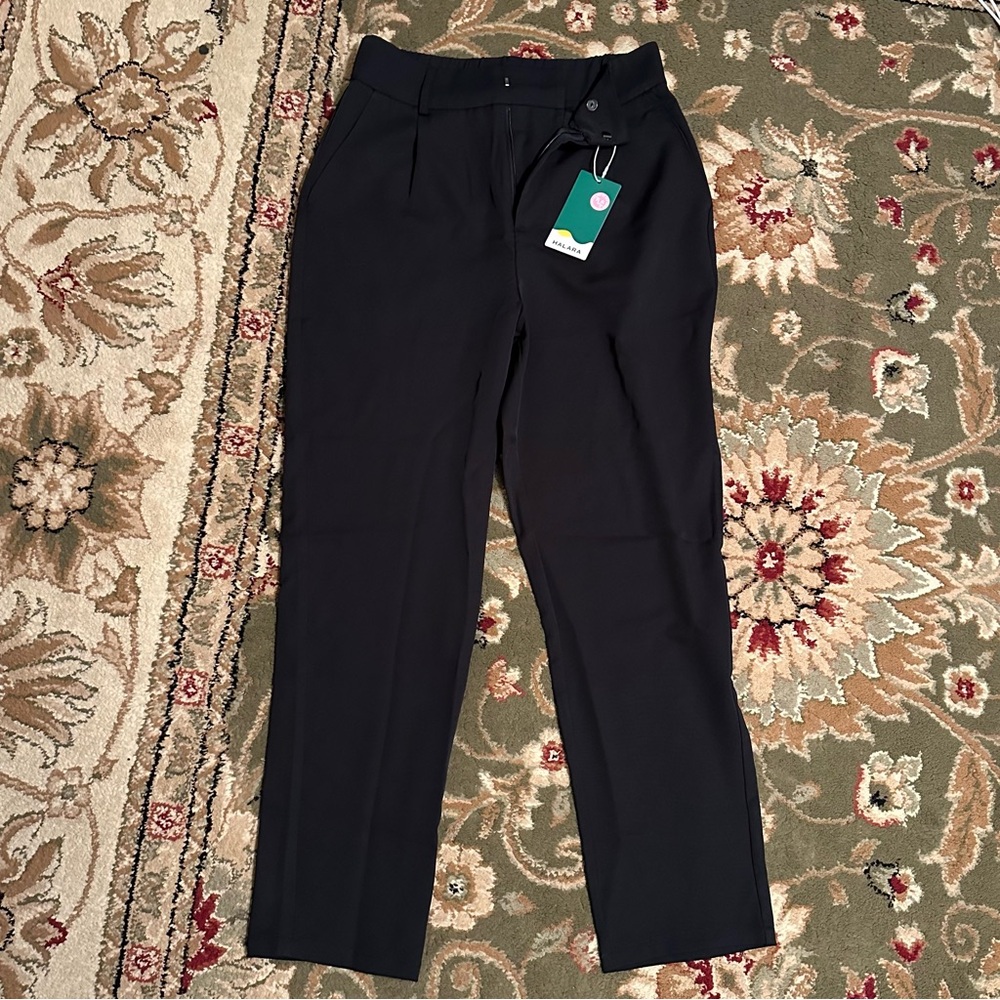 Halara High Waisted Button Side Pocket Straight Leg Work Pants - NEW WITH TAGS